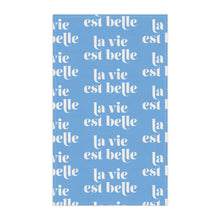 Load image into Gallery viewer, La Vie Est Belle hand towel