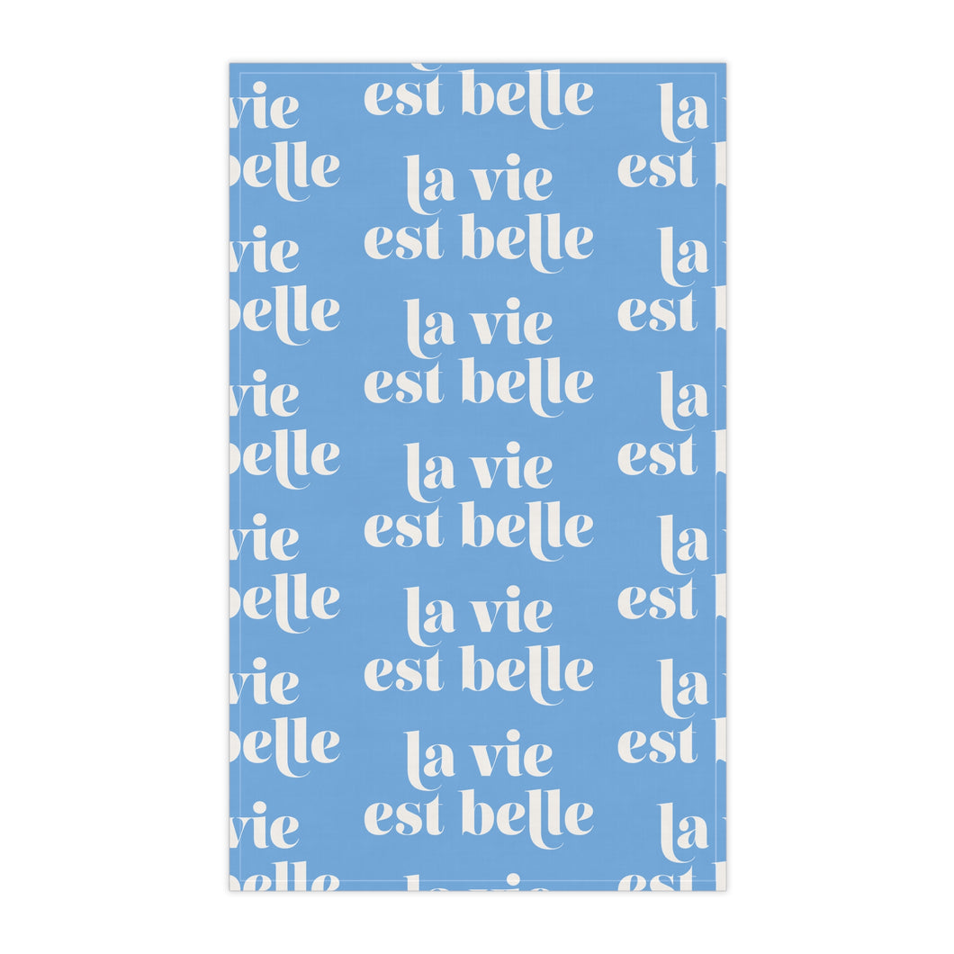 La Vie Est Belle hand towel