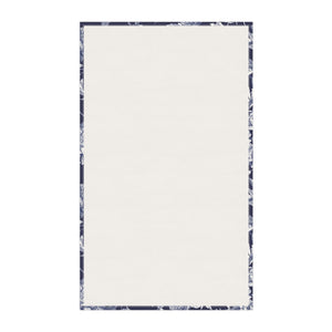 Navy Toile hand towel