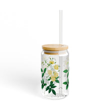Load image into Gallery viewer, Yellow Blossom Sipper Glass