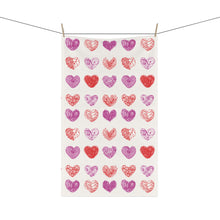 Load image into Gallery viewer, Doodle Hearts Kitchen Towel