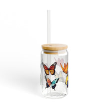 Load image into Gallery viewer, Butterfly Sipper Glass
