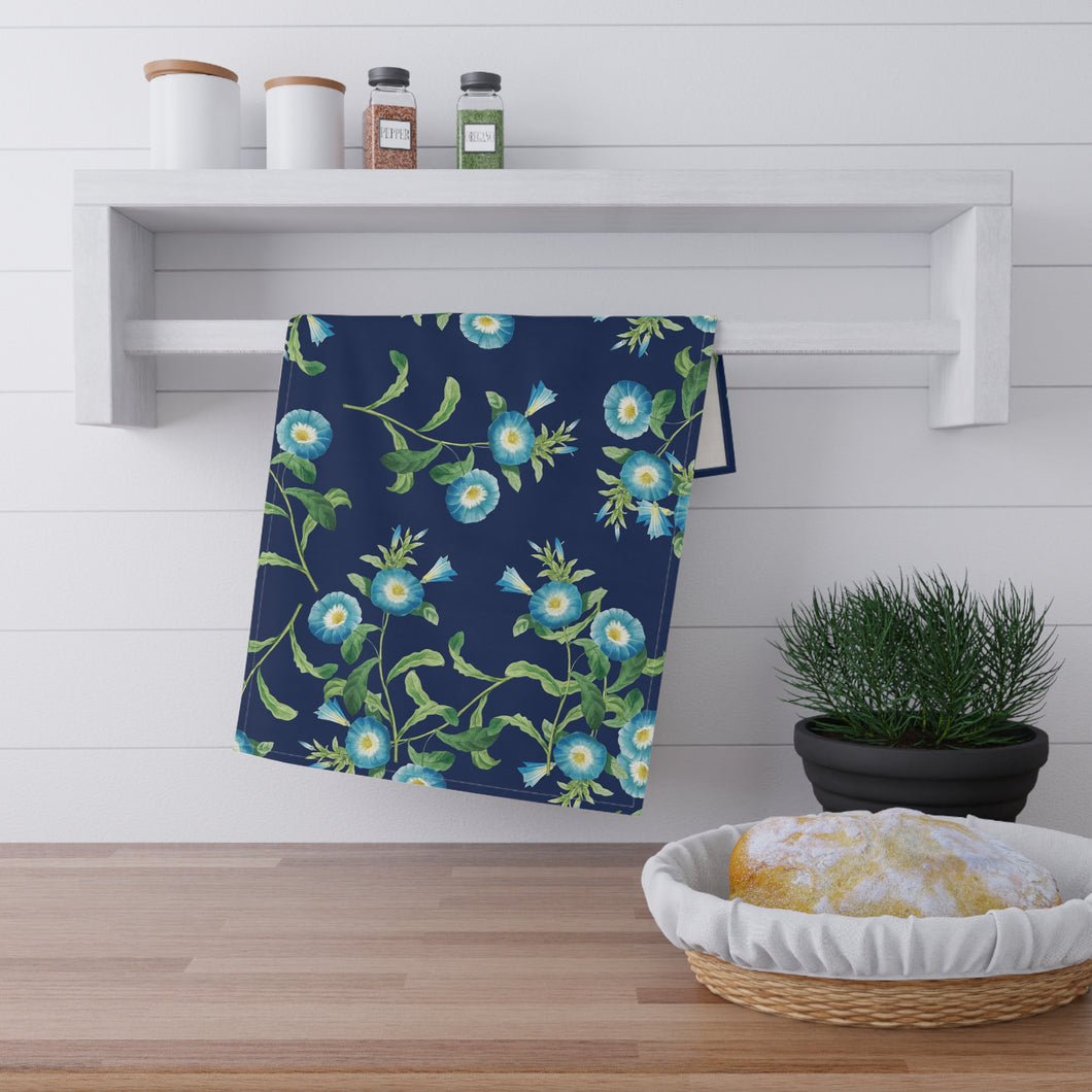 Blu Poppy hand towel