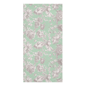 Green Toile Mink-Cotton Towel