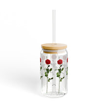 Load image into Gallery viewer, Rose Stems Sipper Glass