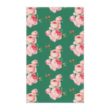 Load image into Gallery viewer, Pink &amp; Green Symphony hand towel