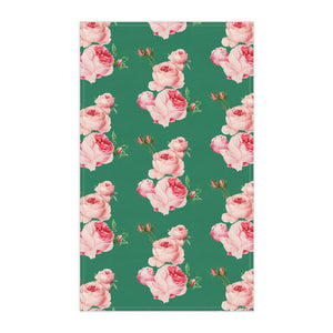 Pink & Green Symphony hand towel