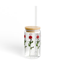 Load image into Gallery viewer, Rose Stems Sipper Glass
