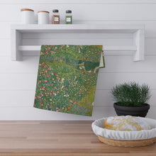 Load image into Gallery viewer, Gustav Klimt's Garden hand towel