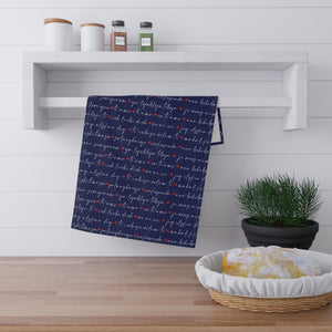 Love in Many Languages hand towel