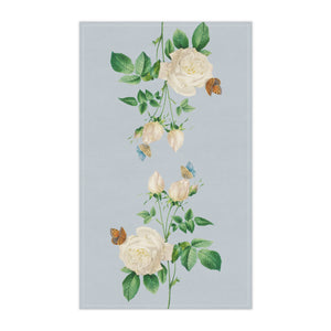 White Rose hand towel