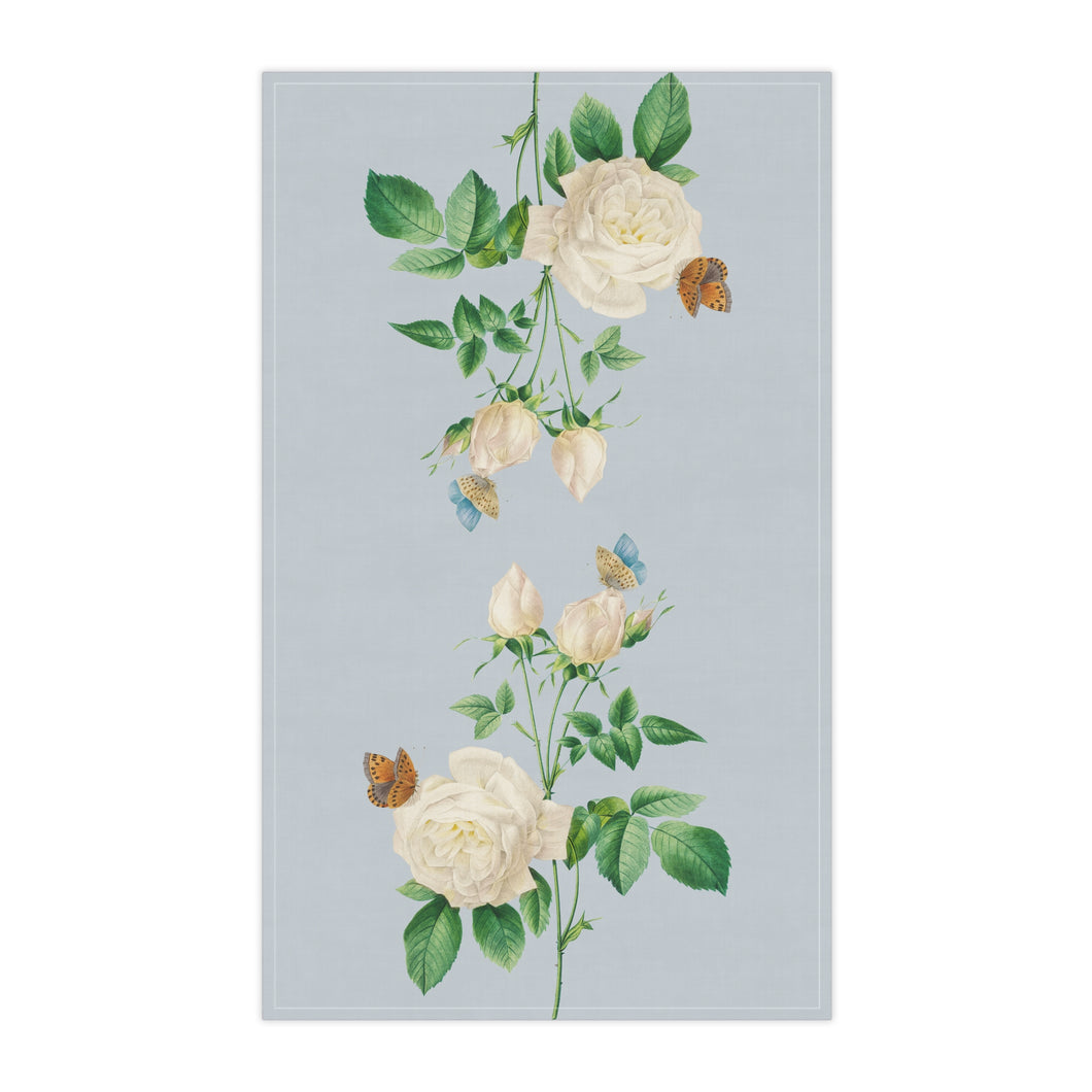 White Rose hand towel