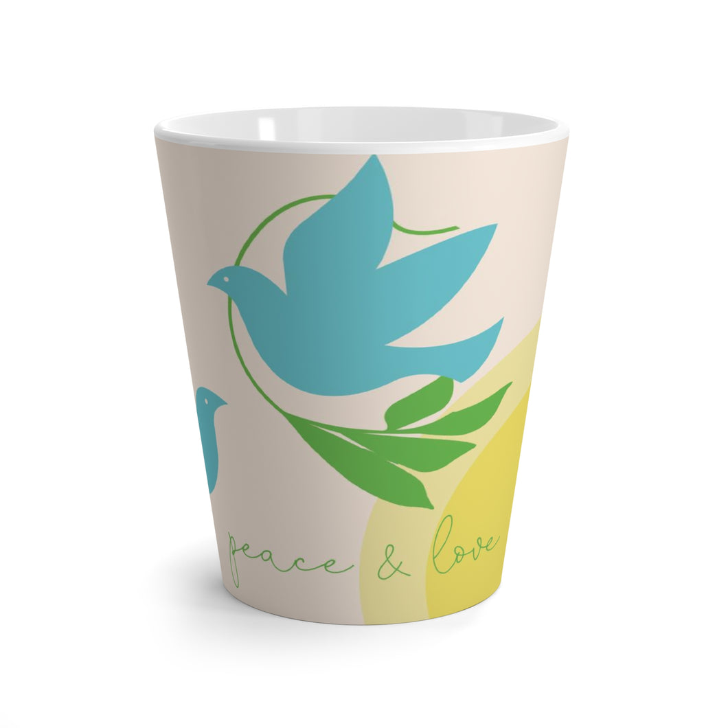 Peace & Love Latte Mug