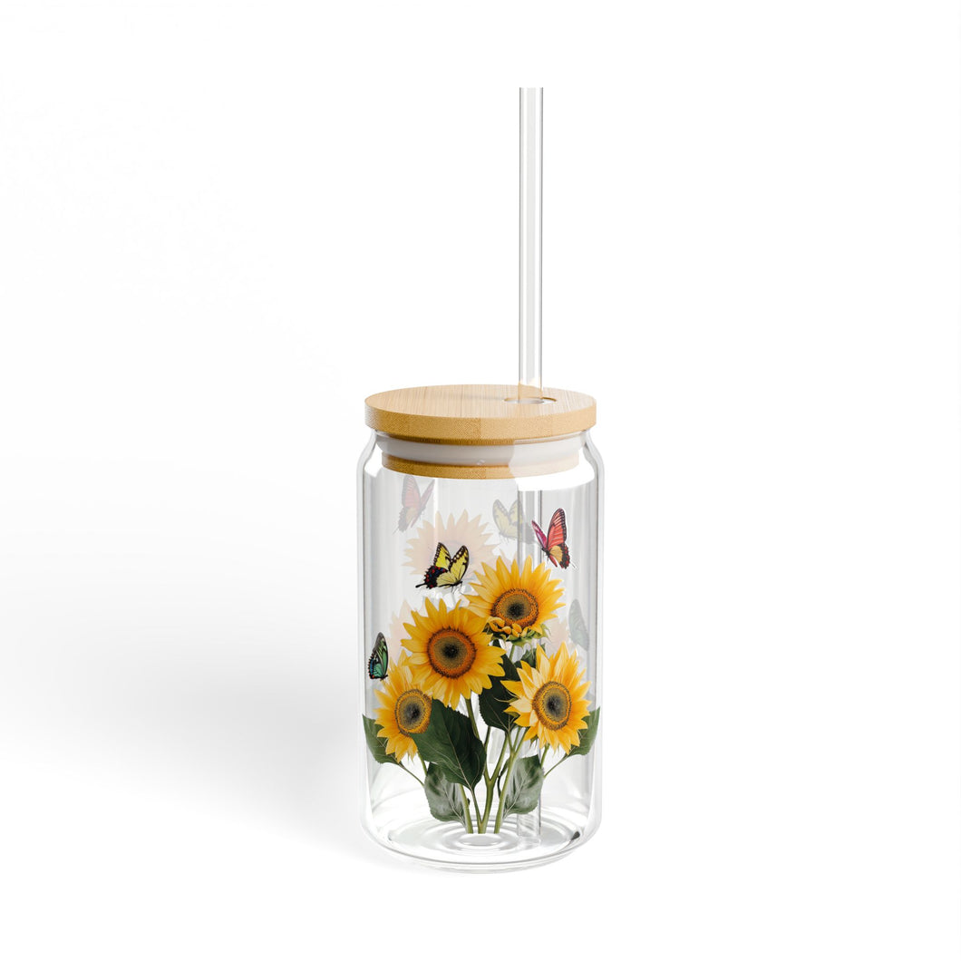 Sunflower Sipper Glass