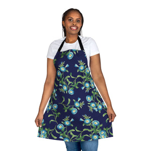 Blue Poppy apron