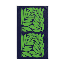 Load image into Gallery viewer, Fern in Navy hand towel