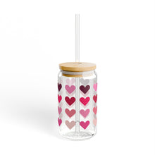 Load image into Gallery viewer, Hearts Sipper Glass