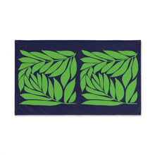 Load image into Gallery viewer, Fern in Navy hand towel