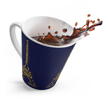 Load image into Gallery viewer, Eiffel Tour Latte Mug (Yellow &amp; Navy)