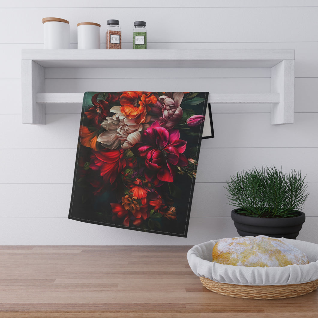 Fuchsia Floral hand towel