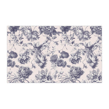 Load image into Gallery viewer, Navy &amp; Tan Toile hand towel