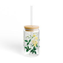Load image into Gallery viewer, Yellow Blossom Sipper Glass