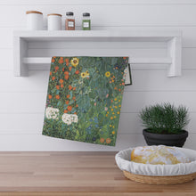 Load image into Gallery viewer, Gustav Klimt's Garden hand towel