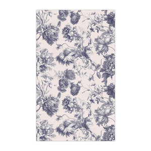 Navy & Tan Toile hand towel