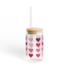 Load image into Gallery viewer, Hearts Sipper Glass