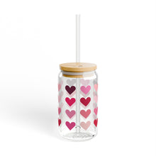 Load image into Gallery viewer, Hearts Sipper Glass