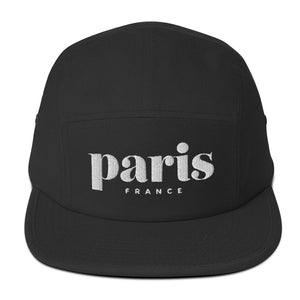 Paris, France, five panel cap  (6 colors)
