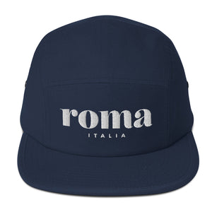 Roma, Italia, five panel cap  (6 colors)