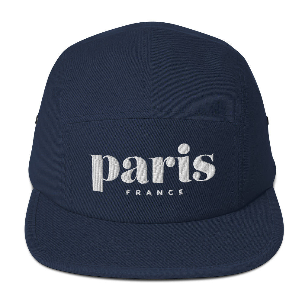 Paris, France, five panel cap  (6 colors)