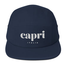 Load image into Gallery viewer, Capri, Italia, five panel cap  (6 colors)