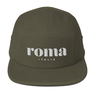 Roma, Italia, five panel cap  (6 colors)