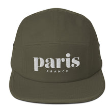 Load image into Gallery viewer, Paris, France, five panel cap  (6 colors)