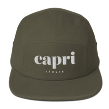 Load image into Gallery viewer, Capri, Italia, five panel cap  (6 colors)