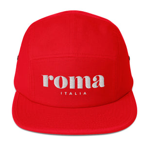 Roma, Italia, five panel cap  (6 colors)