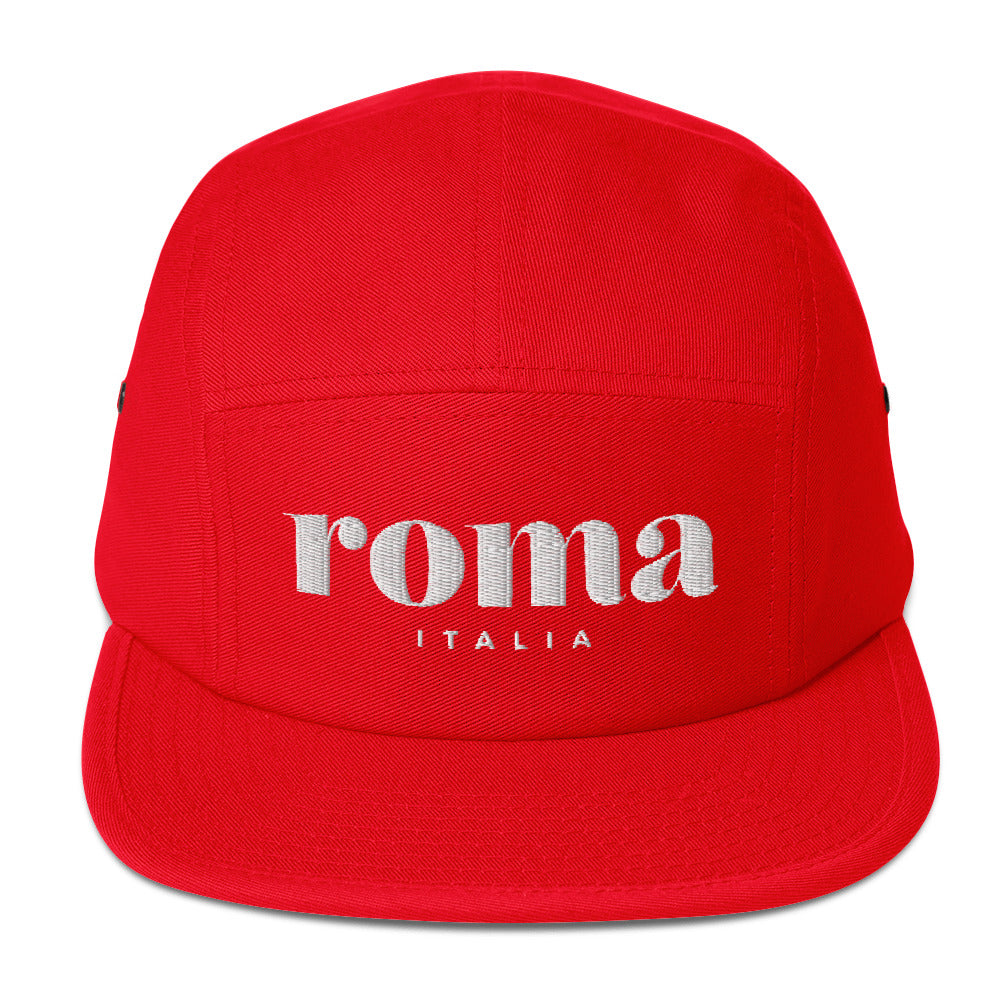 Roma, Italia, five panel cap  (6 colors)