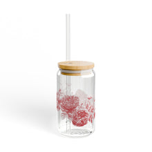 Load image into Gallery viewer, Red Toile Sipper Glass