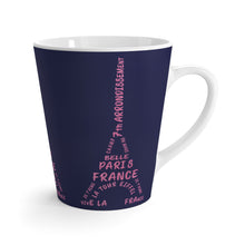 Load image into Gallery viewer, Eiffel Tower Latte Mug (Pink &amp; Navy)