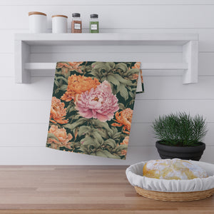 Peonies hand towel