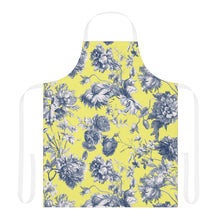 Load image into Gallery viewer, Yellow &amp; Navy Toile apron
