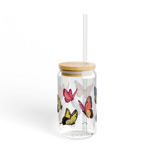 Butterfly Sipper Glass