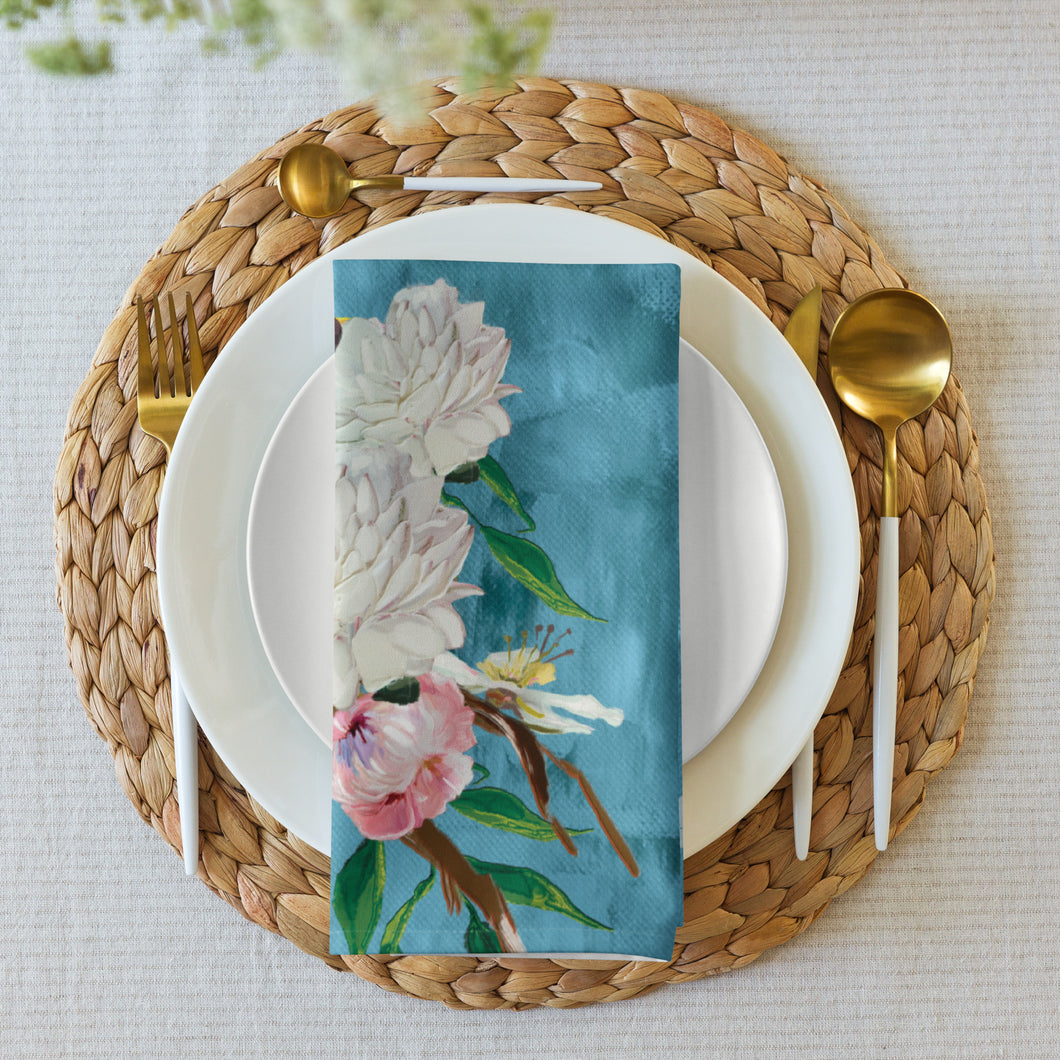 Chinoiserie cloth napkin set