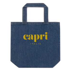Capri denim tote bag