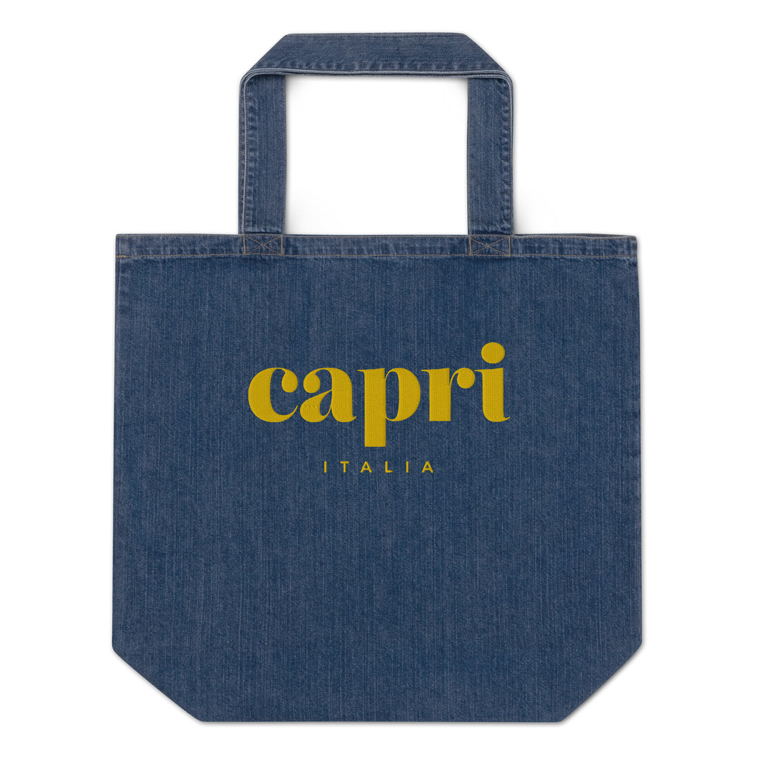 Capri denim tote bag