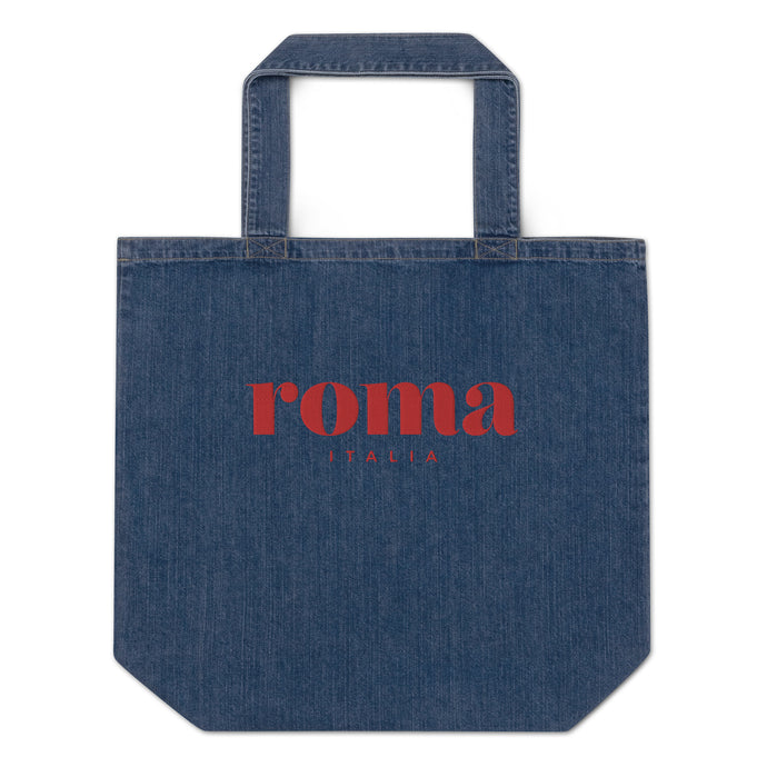 Roma denim tote bag