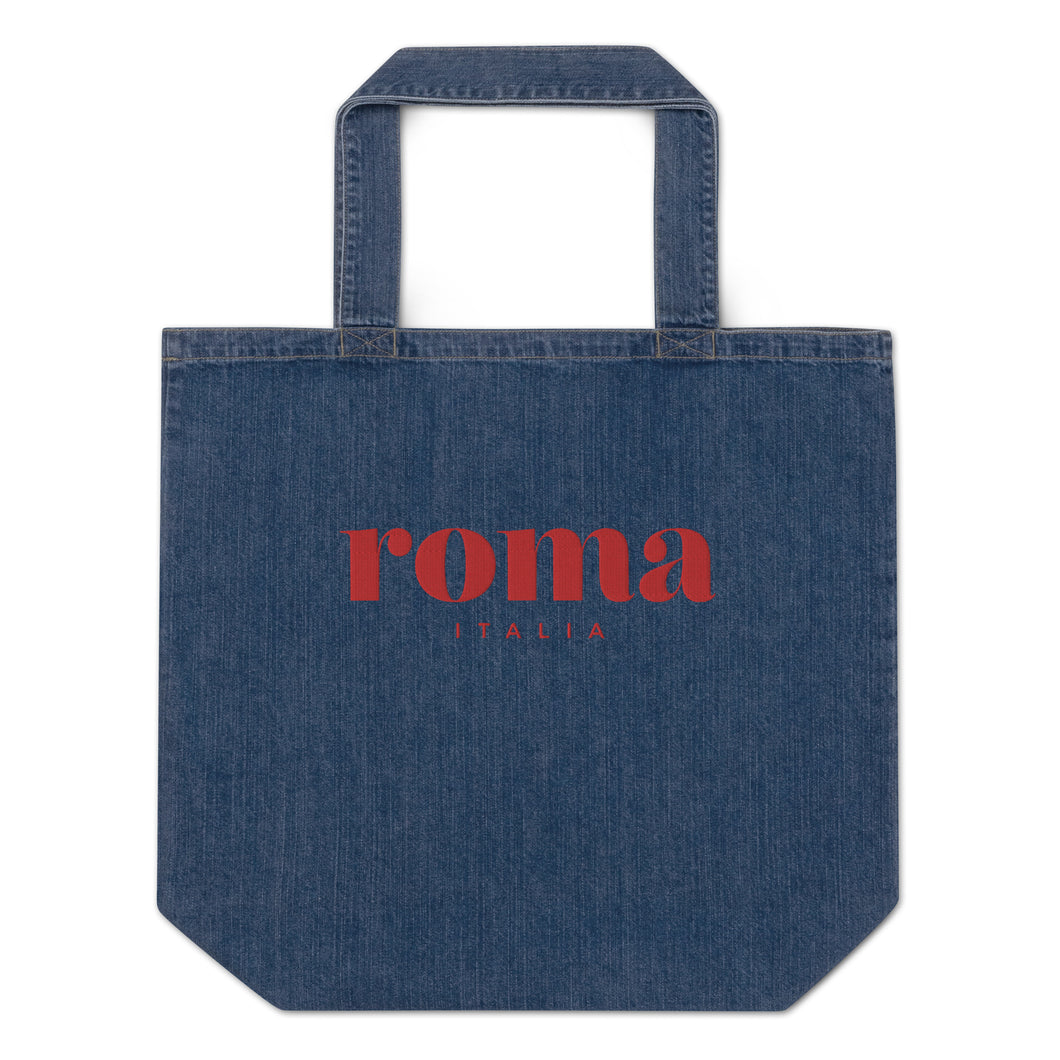 Roma denim tote bag