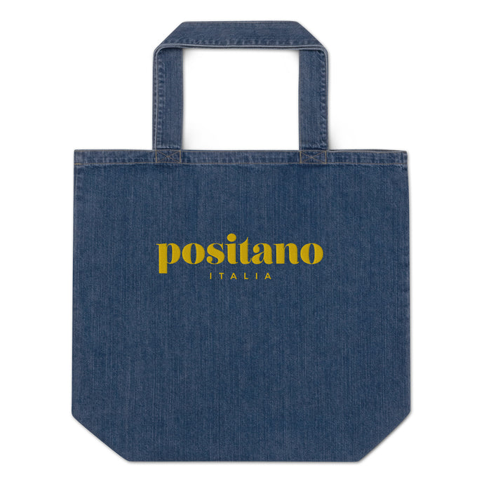 Positano denim tote bag